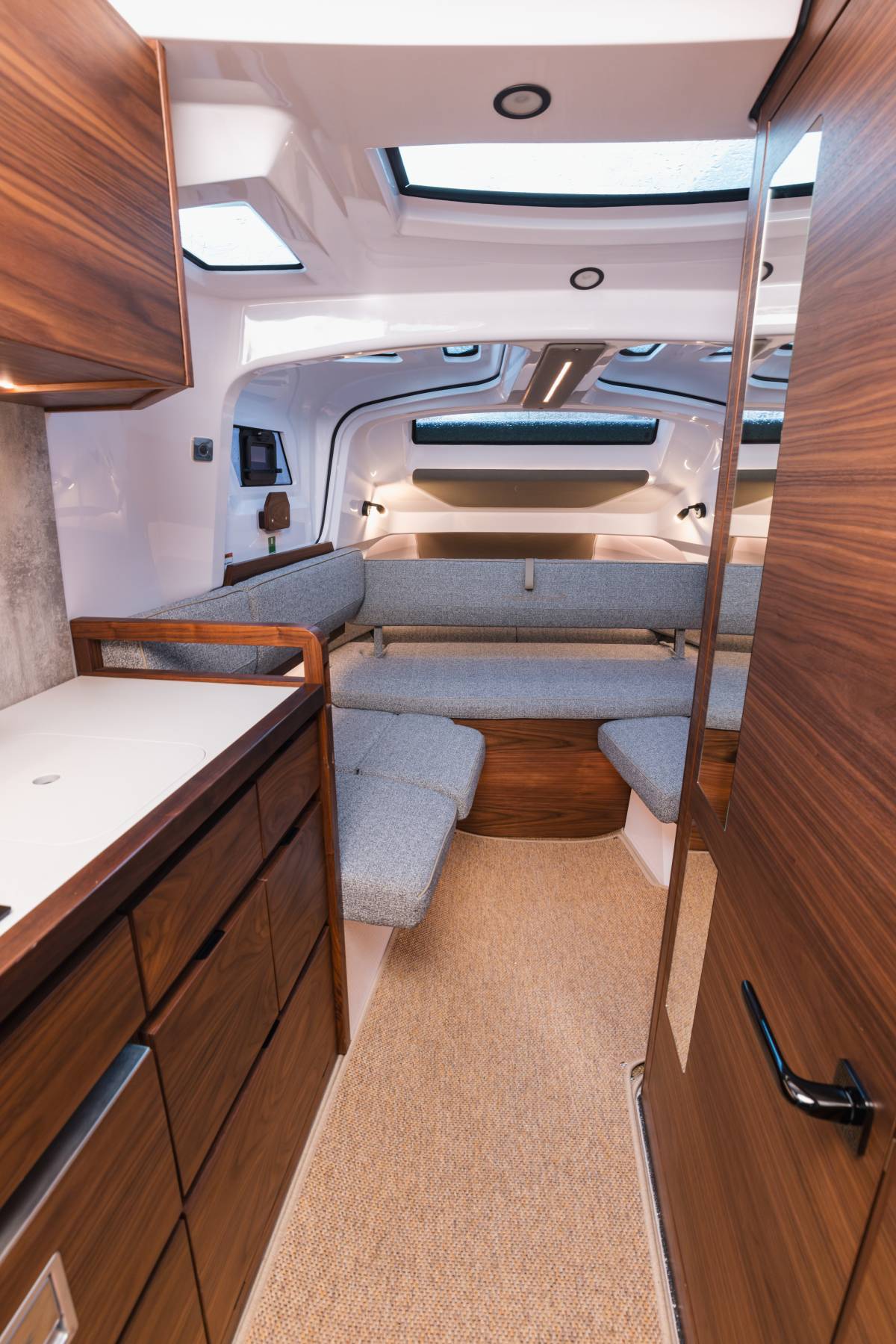 Axopar 38 cabin interior with double berth
